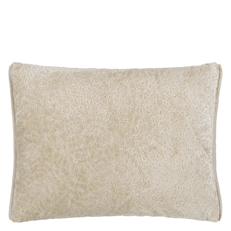 Cartouche Decorative Pillow, Linen