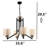Adjustable Height 4 Lights Classical Chandelier