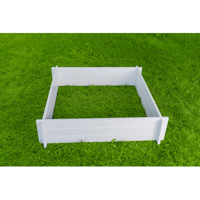 Classic White Vinyl Raised Garden