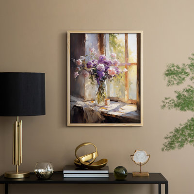 Reproduction encadrée FLORAL Series DCCXC III - bois massif