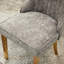 Rayonne, gris, chenille, chaises de salle à manger, American Traditional, pieds en acier inoxydable plaqué or, assise haute, confortable et longue durée-920985419-920985422