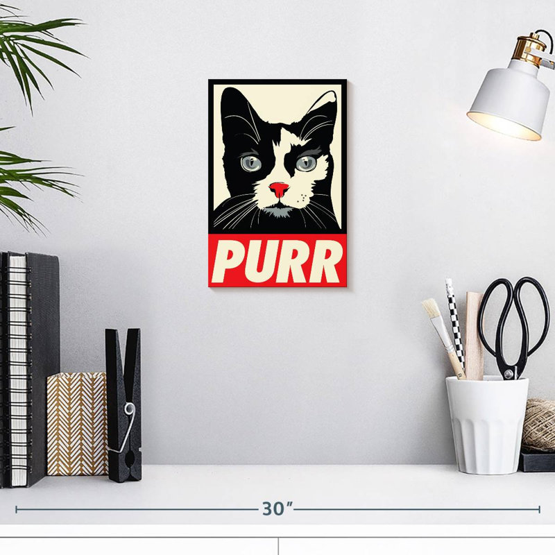 Brampt Purr Propaganda, 12" H x 8" W