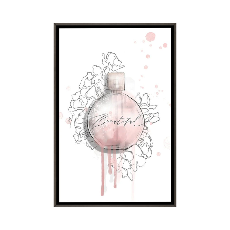 Magnifique - reproduction d'art murale - toile encadrée, H 40 po x l 26 po, Cadre flottant sans passe-partout, Gris