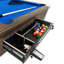 Table de billard à jet de monnaie de 8 pi avec mécanisme de monnaie manuel, retour de balle et accessoires Titan