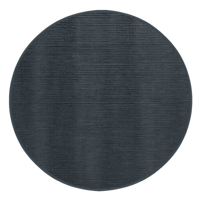 Tapis noir uni lavable à la machine