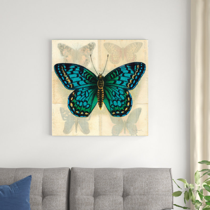 Papillon en soie I sans bordure, H 30 po x l 30 po x P 1,25 po