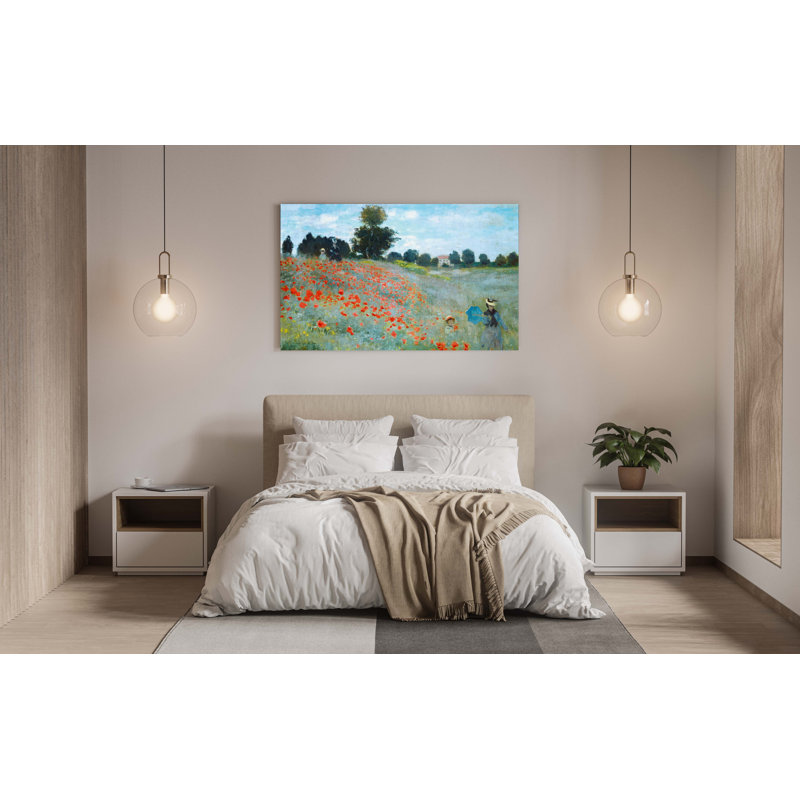 "Champ de coquelicots" par Claude Monet, H 14 po x l 16 po x P 2 po