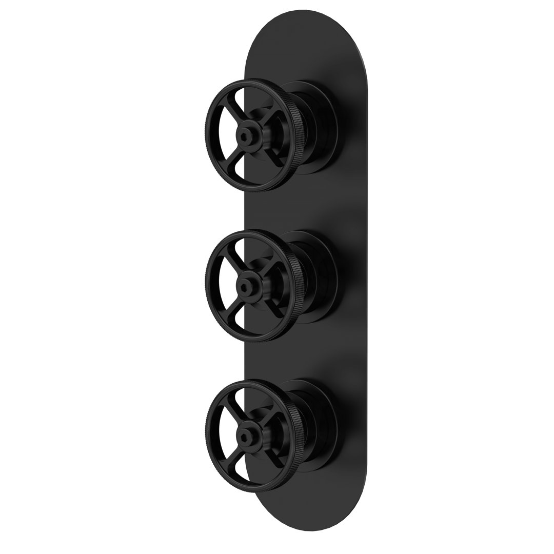 Industrial Valves Triple Concealed Diverter Shower Valve