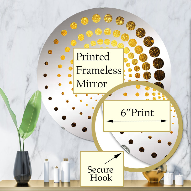 Eurika Circle Mirror, 31.4" x 31.4"
