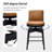 Lafrance Modern Barstool with Adjustable Features-405340135-405340133