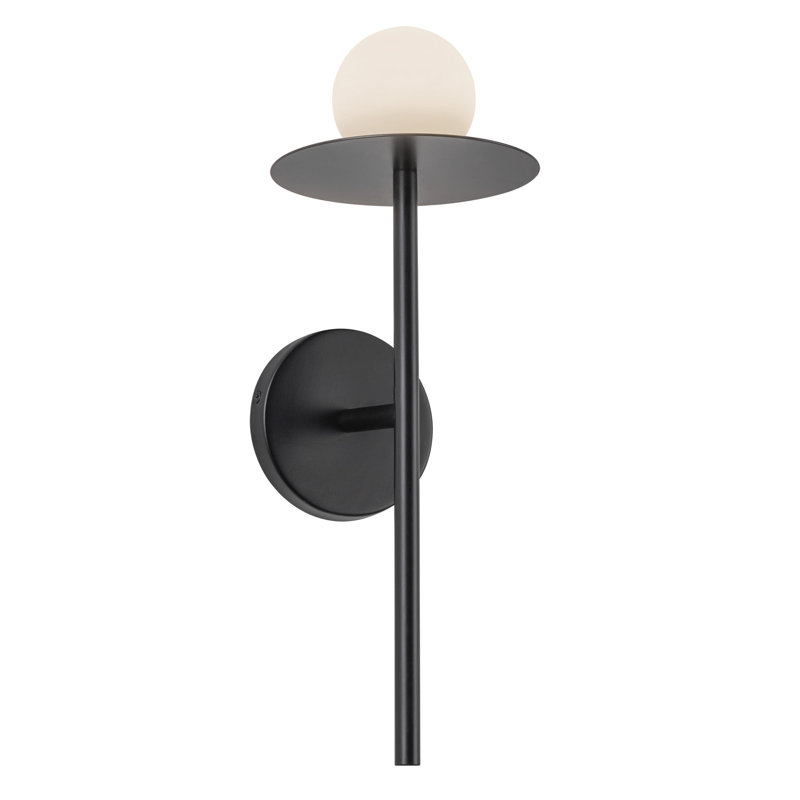 Applique murale Elixir, Noir, 7 W, H 16,13 po x l 6 po x P 6,38 po