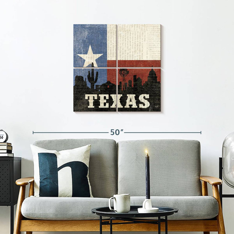 Borges Texas, 26" H x 26" W