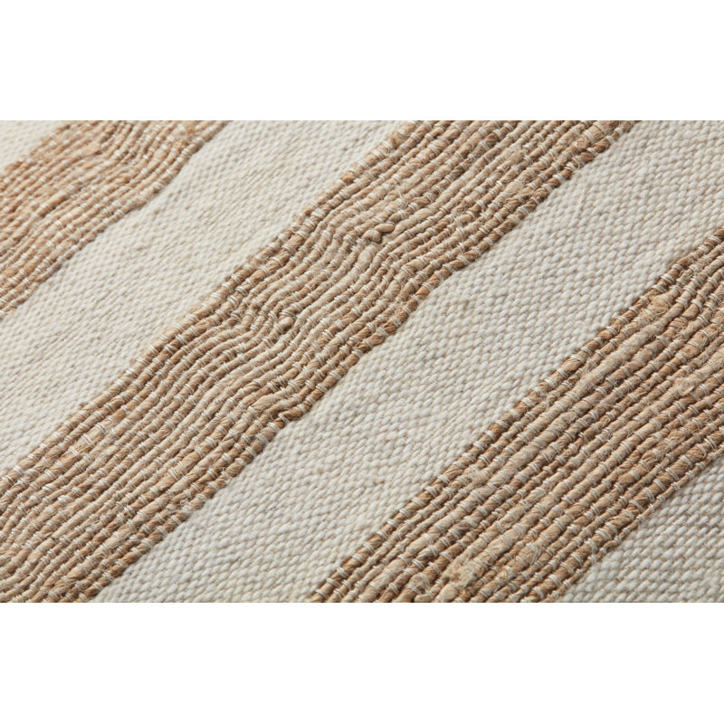 Magnolia Home By Joanna Gaines X Loloi Mira Natural / Ivory Pillow, 13" x 21", Polyester/Polyfill, Rectangular