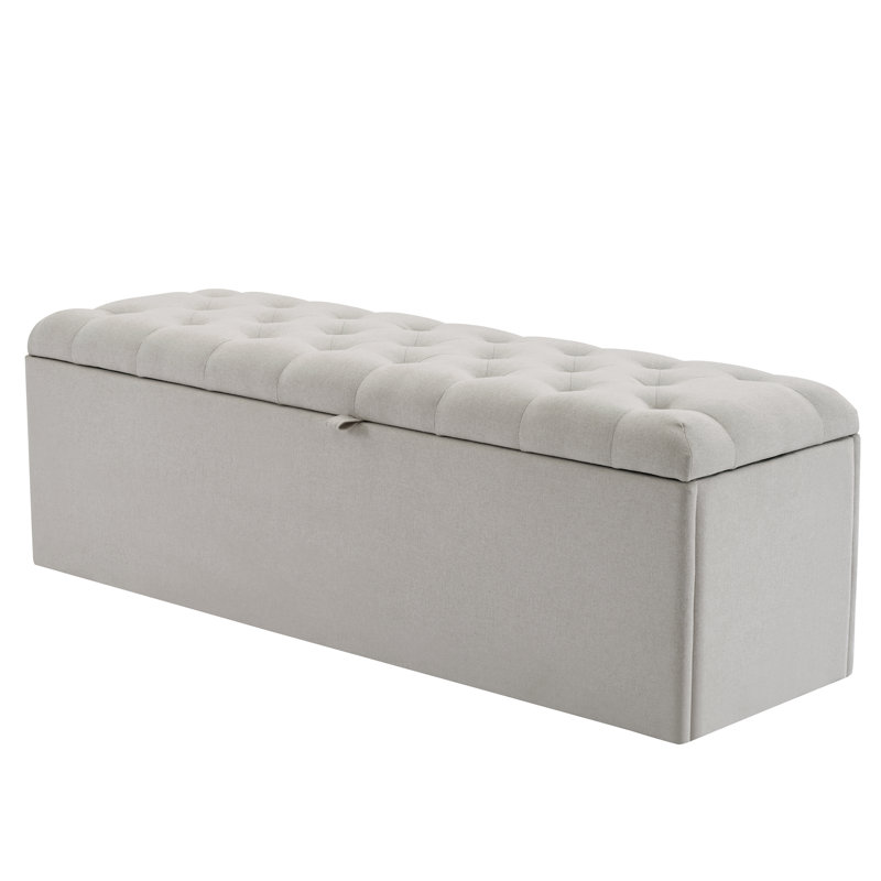 Puchta Linen Upholstered Storage Bench
