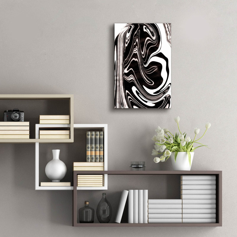 «Yinyang 5» par Alicia Ludwig, art mural en verre acrylique, H 24 po x l 16 po x P 0,2 po
