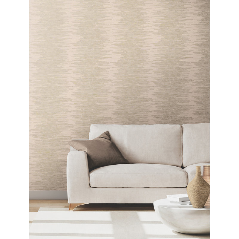 Papier peint avec colonnes métalliques Opérette, Rose