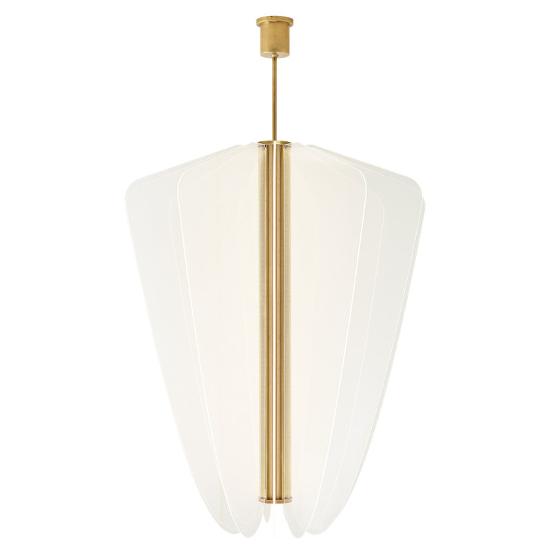 Nyra 42 Chandelier, Plated Brass