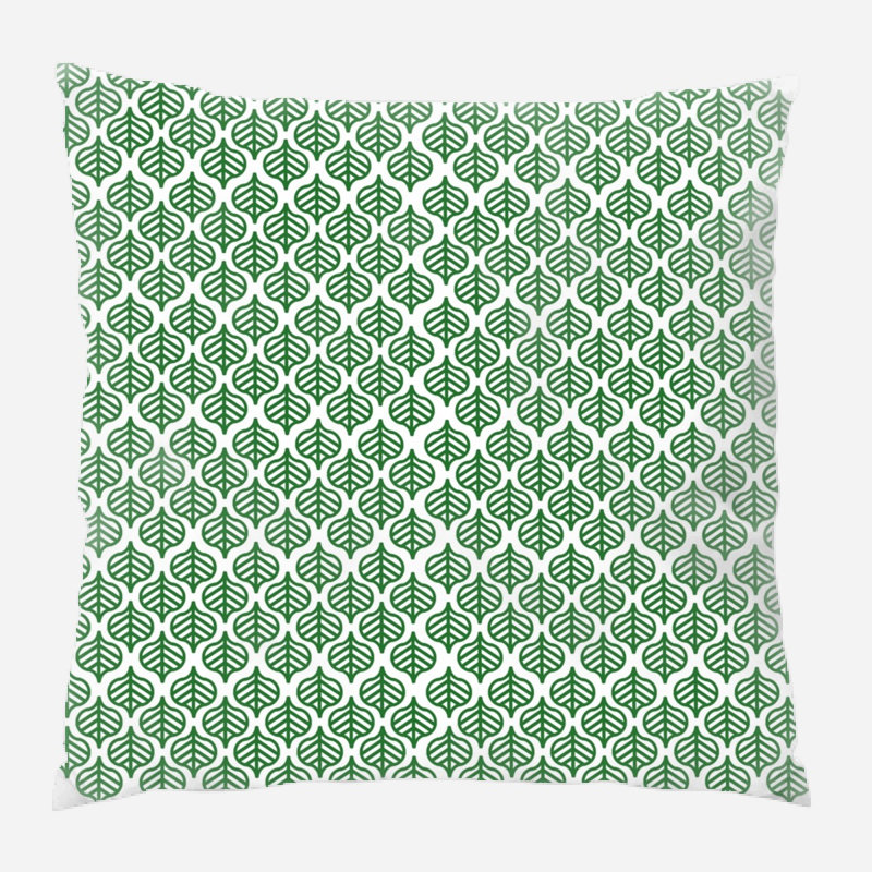 Coussin décoratif à feuilles