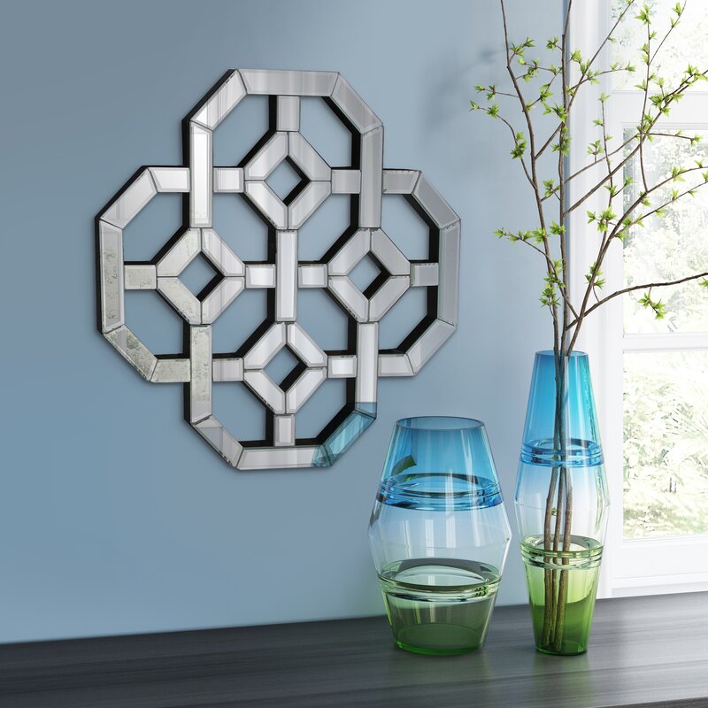 Contemporary Glam Wall Art - Asymmetrical Wall Mirror