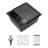 Black Quartz Undermount Kitchen Sink 17.32"X16.07" - Advanced Composite For A Stable Sink, Eliminates Noise And Dirt, Non Porous Cleaner Surfaces, Rounded Design, Comes With Guide Bottom Grid Granite-121644744
