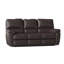 Canapé inclinable en cuir véritable avec accoudoirs coussinés de 82 po Vercelli-342002799-342006294
