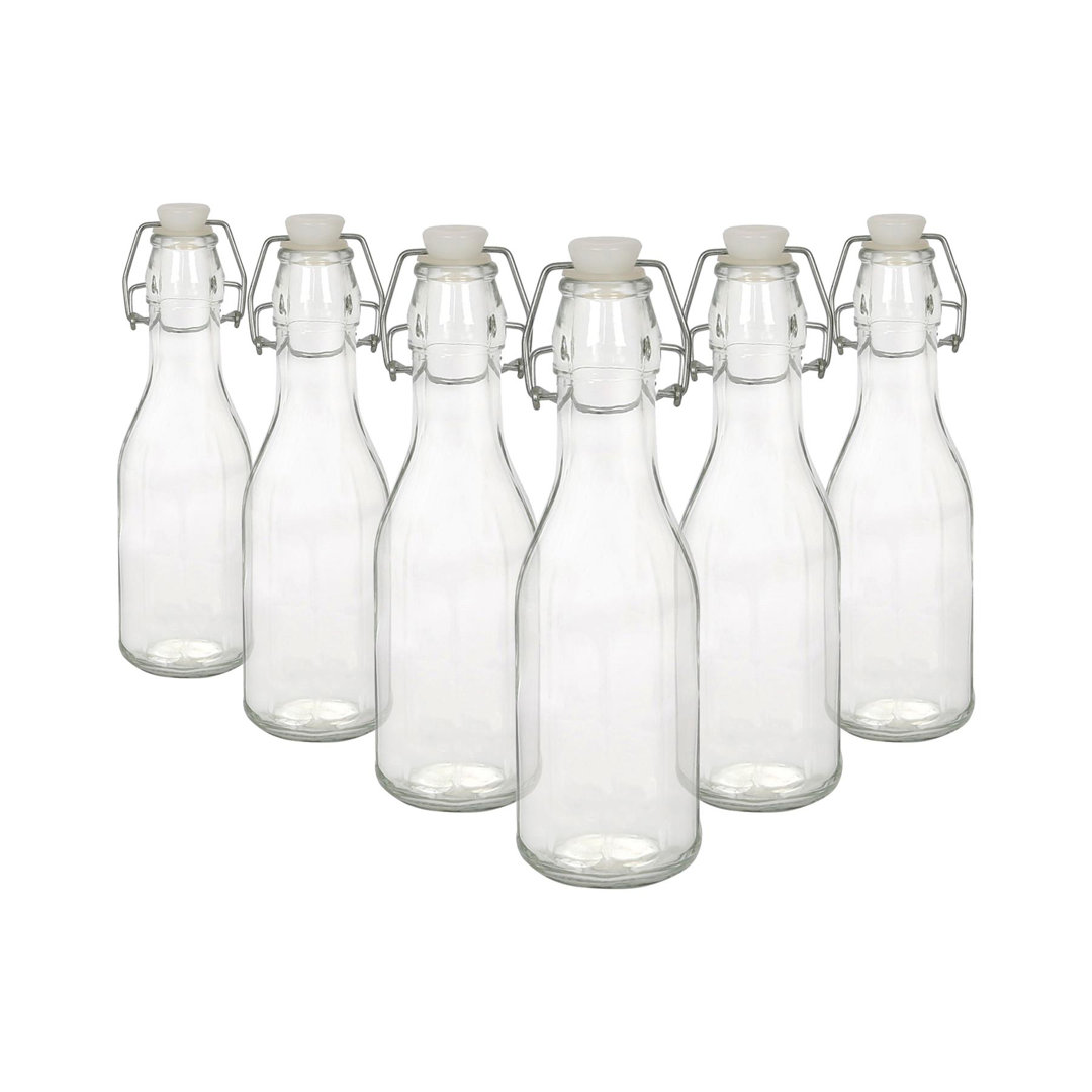 Argon Tableware - Glass Swing Top Bottle - 250ml - Clear - Image 2
