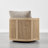 Boho Upholstered Swivel Armchair-120277494