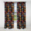 Motif bohème plume Enigma - Rideau abstrait bohème - Rideau abstrait occultant - 1 panneau-107548329