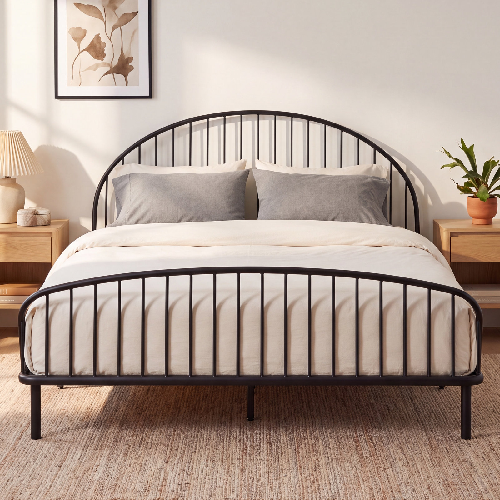 Metal Spindle Bed, King