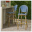 Tabourets de bar 4 pieds en aluminium rouille avec repose-pieds-64609152