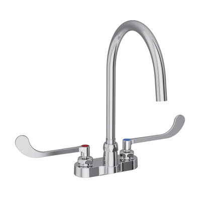 Robinet à écoulement laminaire 4 po avec poignées en forme de col de cygne 6 po