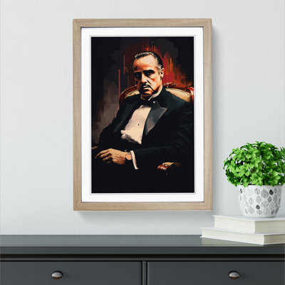XYZ-FRM-V1223-1623 The Godfather Tachisme 1 Piece Single Picture Frame Wall Art