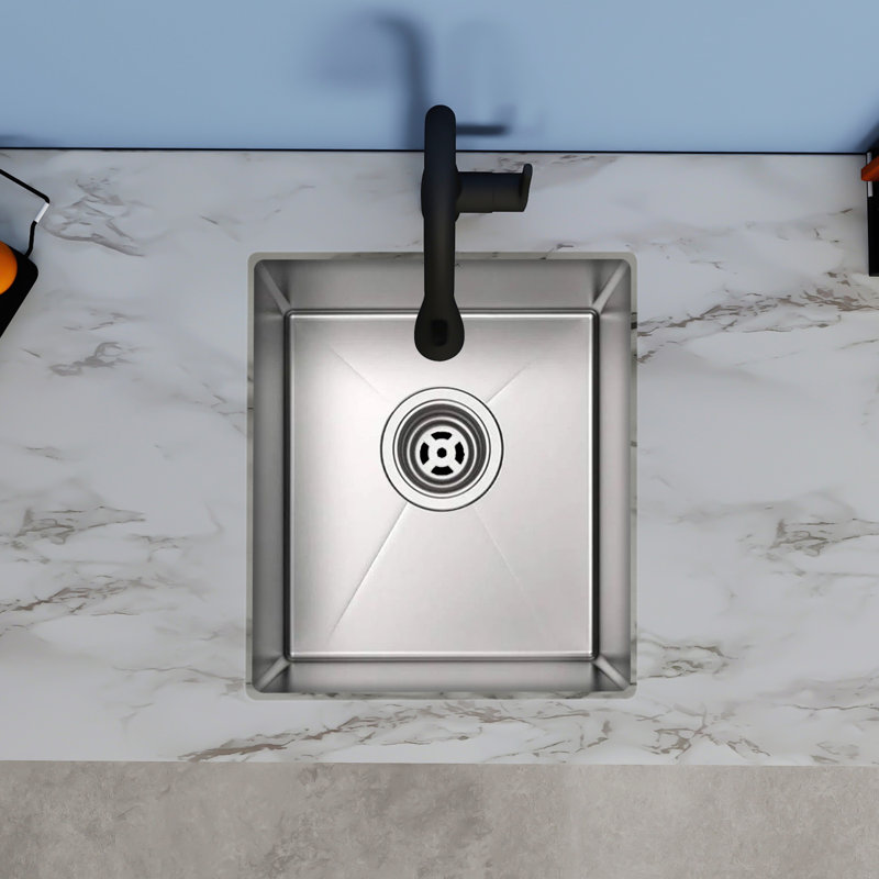 Évier de cuisine encastré encastrable en acier inoxydable de calibre 16 de 17 W * 19 L Topcraft