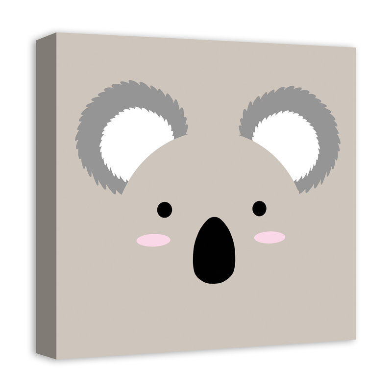 Art sur amis koala face Marko, Toile tendue, H 16 po x l 16 po x P 1,25 po