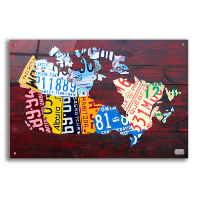 «Willis Forge plaque de carte du Canada» par Willpick par Design Turnpike, art mural en verre acrylique
