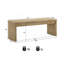 51 Inch Oak Finish Wood Bench-1700753365-1700753371