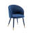 Mablethorpe Velvet Upholstered Dining Chair with Gold Trim-139894570