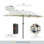 Icarus 4.4m x 2.6m Rectangular Traditional Parasol-1412801717