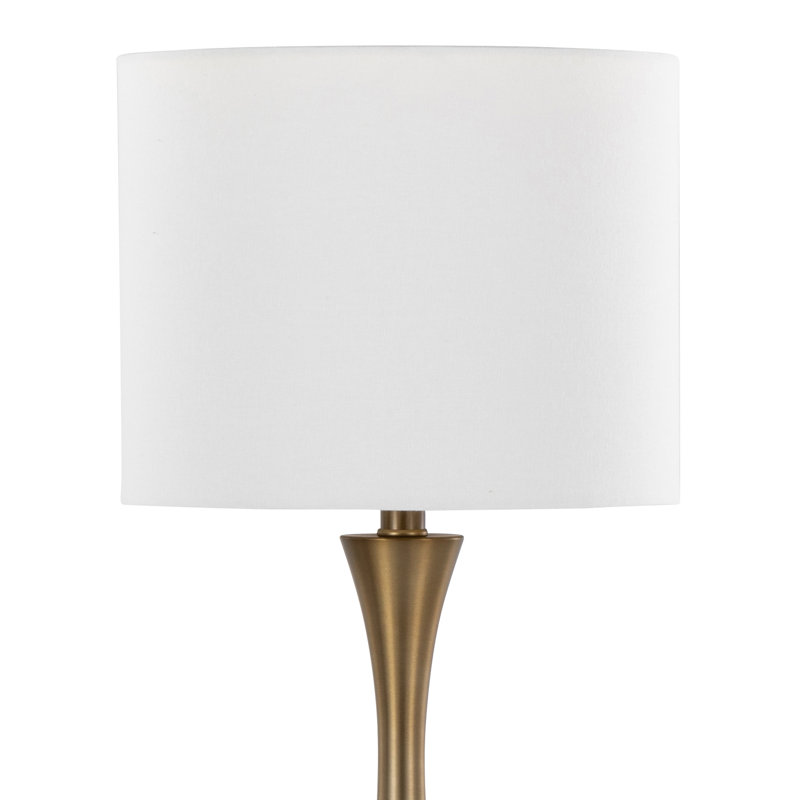 Adonis Metal Lamp, Matte Golden, White