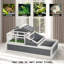 Indoor/Outdoor Reptile Cage, 2-Storey With Construction & Tray Classic Wooden Tortoise 2 Storeys Openable Tops