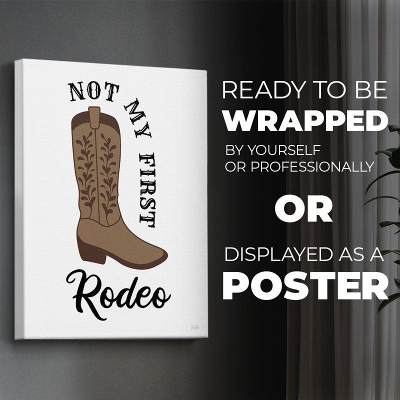 Not My First Rodeo - Impression sur toile seulement - NON-CADRE, H 36 po x l 24 po