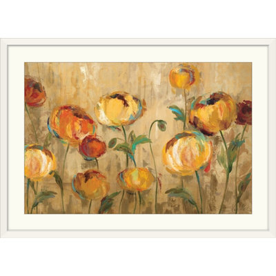 «Joyful Ranunculi» par Aniessa, reproduction d'art