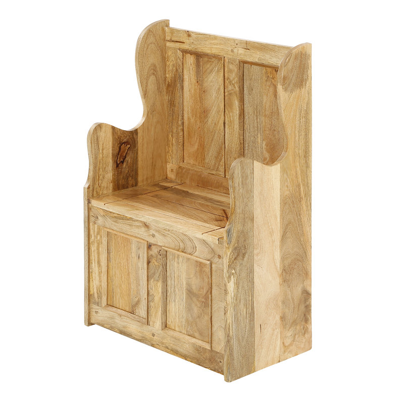 Solid Wood Storage Bench