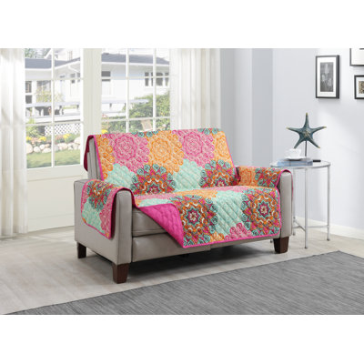 Tamara Polyester T-Cushion Loveseat Slipcover