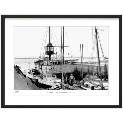 Grays, The Lightship C1955 by Francis Frith - Single Picture Frame Print