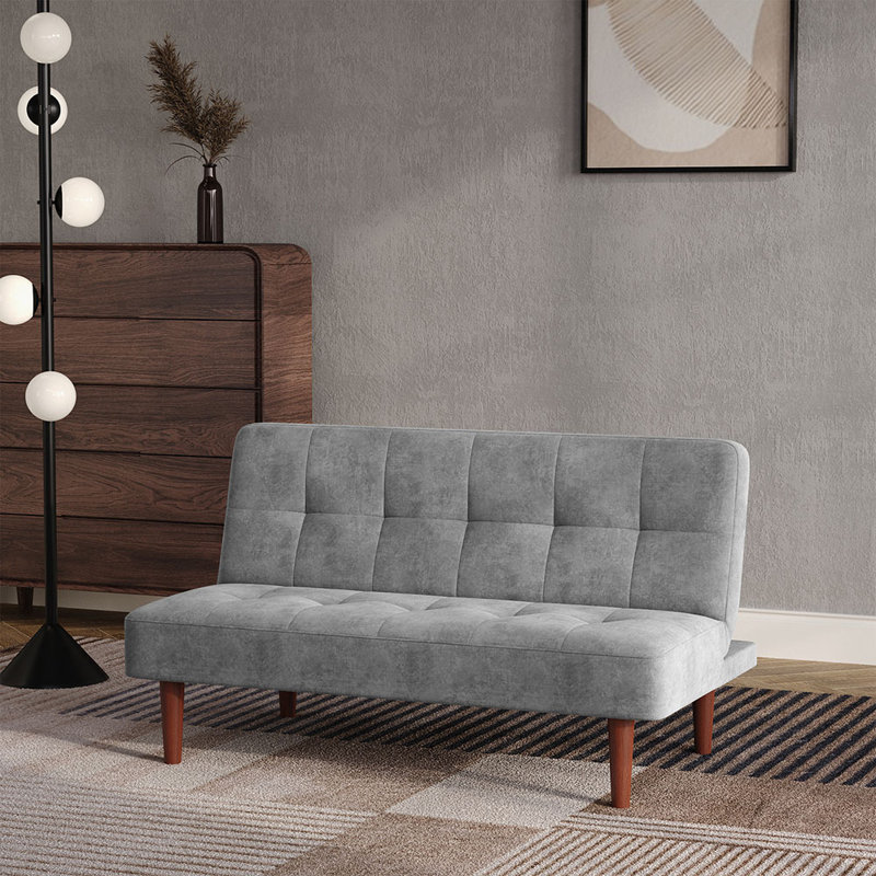 Sibi 2 Seater Linen Sofa Bed, Grey