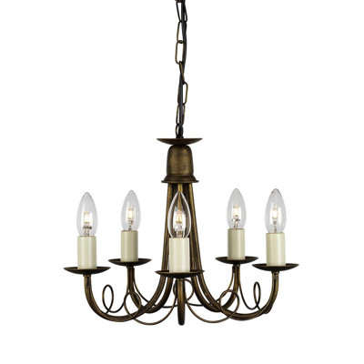 Docia 5 - Light Candle Style Chandelier
