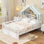 Lit simple en bois avec tête de lit et tablette de rangement, blanc-265490161-265490166