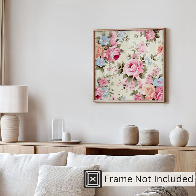 Impression florale sans cadre Floral Elegance, H 24 po x l 24 po