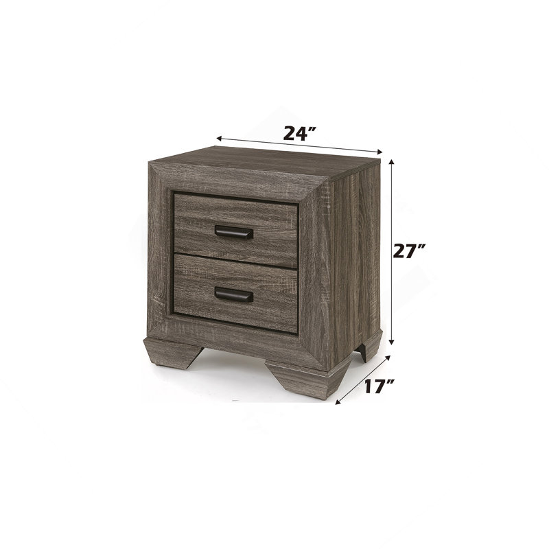 Table de chevet 2 tiroirs Lynnville